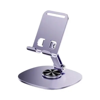 All-Metal Mobile Phone Stand Desktop Live Streaming Learning Stand Mobile Tablet iPad Universal Support Stand 360 Degree Rotating Base