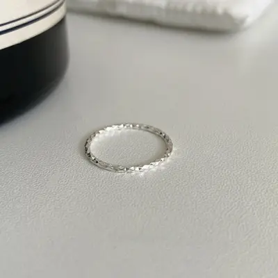 S925 Silber Vintage-Ring offen verstellbar - 7