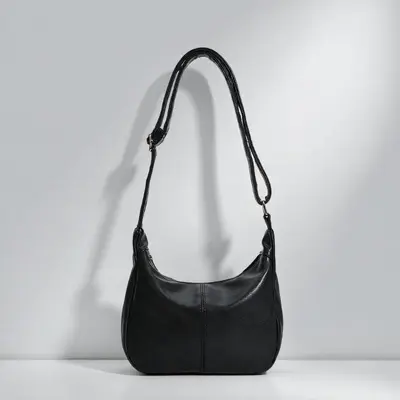 Soft Leather-Look Women's Mini Tote Bag with Adjustable Shoulder Strap - 3