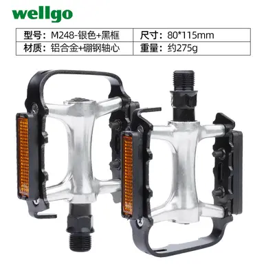 WELLGO Mountain and Road Bicycle Pedals M248/M249/M195/C25/B239/VB087 - 8