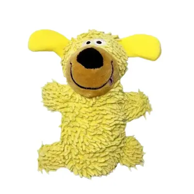 Large Dog Plush Toy, Squeaky Yellow Duck, Chew-Resistant - 5