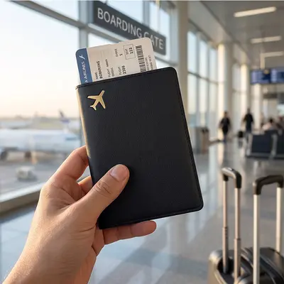 Reisepass-Etui PU-Leder, verstärkt