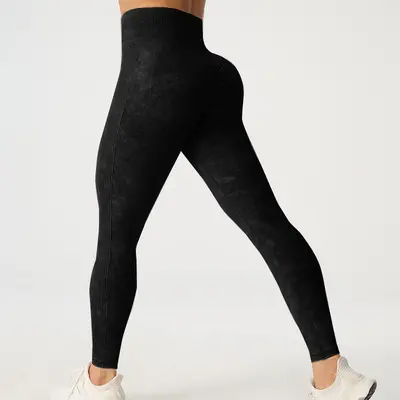 Women's Seamless Peach Hip Yoga Pants, Tummy Control High Waist Fitness Leggings - 7