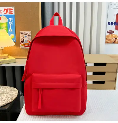Minimalist Large-Capacity Student Backpack, Harajuku Style Middle School - 7