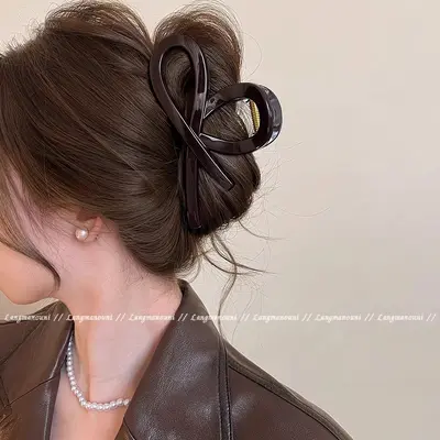 PC-Material Haargreifer Große Größe für volles Haar Haarspange Damen Hinterkopf Hai-Clip Neues Modell Hochwertiges Haarzubehör - 5