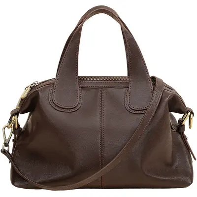 Women's Autumn Winter Large Capacity Boston Bag Single Shoulder Crossbody Handbag - 2