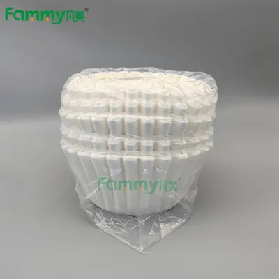 Japanese Cake Cup Pour-Over Drip Filter, Wave Pattern Bowl Shape, 21g Coffee Filter Paper