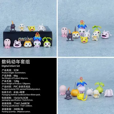 Digimon Yavru Dönem Seti 9 Adet GK Model Figür