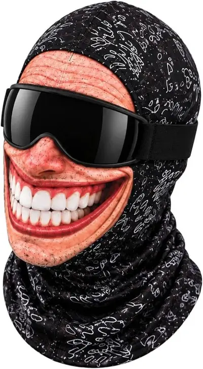 Winter Cycling Balaclava, Breathable 3D Funny Face Mask for Skiing and Motorcycling - 11