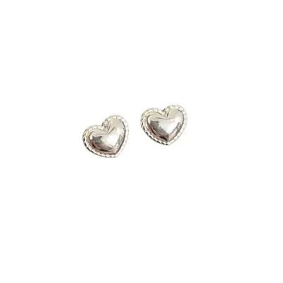 S999 Sterling Silver Zircon Stud Earrings Women