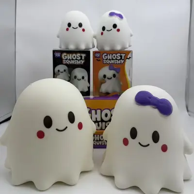 Halloween Little Ghost Squishy Stress Relief Toy, Slow Rebound Flour Fidget