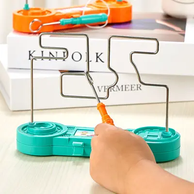 Electric Shock Wire Maze Board Game for Children, Hand-Eye Coordination - 5