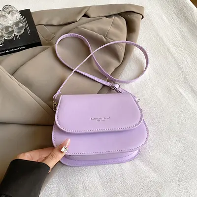Candy-Colored Women's Shoulder Saddle Bag, Autumn and Winter Style - 10