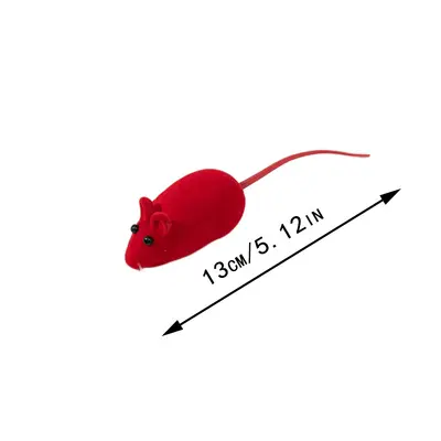 Squeaky Bite-Resistant Vinyl Mouse Cat Toy - 10