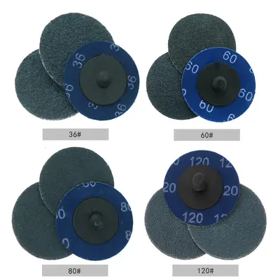 2 Inch 50mm Blue Spiral Torque Sanding Disc with Lock Polishing Disc