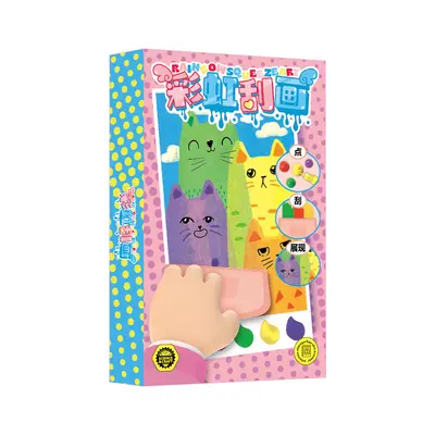 Rainbow Scratch Art Set, Creative Handmade Kids Drawing Toy - 6