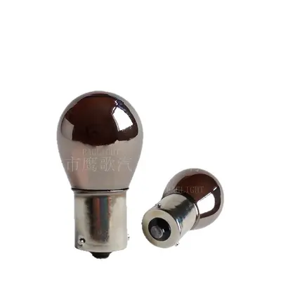 Chrom-Bremslichtlampe 1157 1156 PY21W T20 3157 T10 Bernstein Rot - 5
