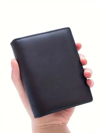 Men's Genuine Leather Trifold Wallet, RFID Blocking - 5