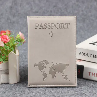 Sınır ötesi özel yapım stokta bulunan harita baskılı PU pasaport kılıfı pasaport tutucu pasaport çantası pasaport koruyucu kartlık belge tutucu kart kılıfı - 8