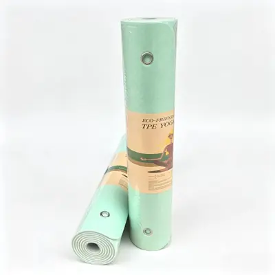 Thick Non-Slip TPE Hanging Yoga Mat, Shock-Absorbing for Gym - 9