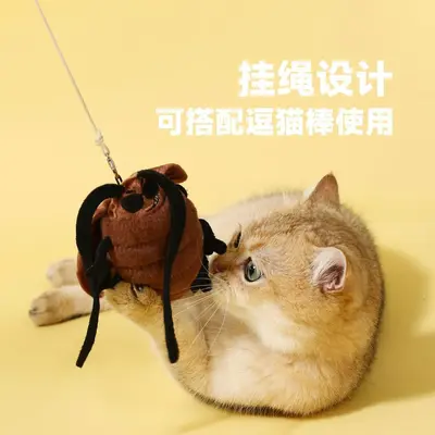 Feiqi Catnip Sound Toy, Realistic Cockroach Design - 4