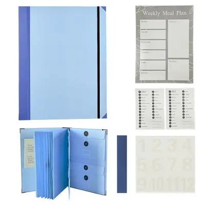 Ringbuchmappe mit Organizer und Dateitasche Folio-Aufbewahrungstasche - 10