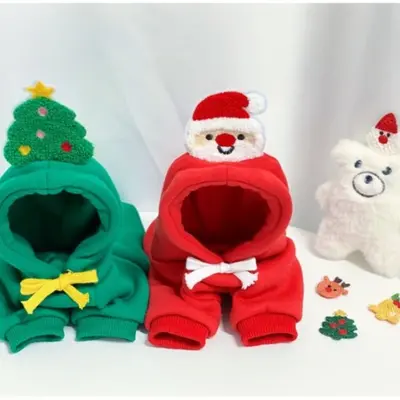Haustier Hunde Katzen Pullover Herbst und Winter Neue Teddy French Bulldog Mittelgroße Hunde Weihnachten Katzenzubehör Kleidung