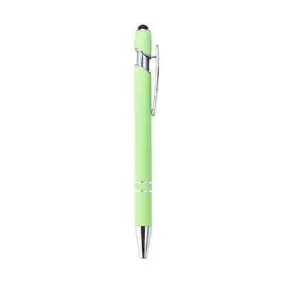 Metal Push Ballpoint Pen with Customisable Logo, Touch Stylus Function - 10