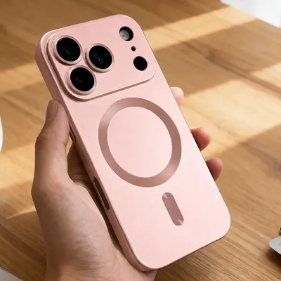 Magnetic Metallic Phone Case for iPhone 18 Pro Max, Matte Full Protection - 11