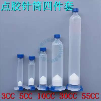 Dispensing Syringe for Thickened Glue, with Dispensing Needle and Tube