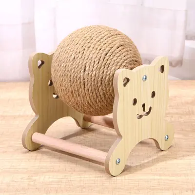 Sisal Cat Scratch Ball, Ferris Wheel Design, Non-Shedding - 6