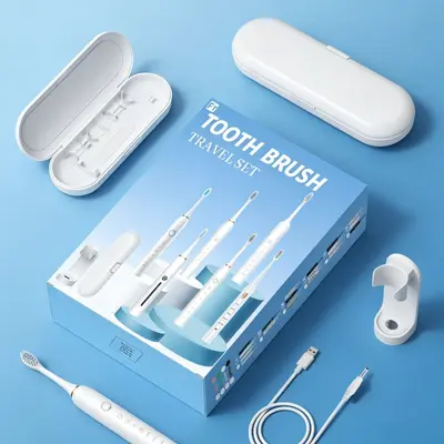 Rechargeable Electric Toothbrush, Soft Bristles, Portable - 4