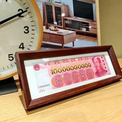 Декоративная рамка для денег Hundred Billion с шестью окнами для фото, настольная рамка для демонстрации купюр RMB, коллекционная креативная подарочная рамка