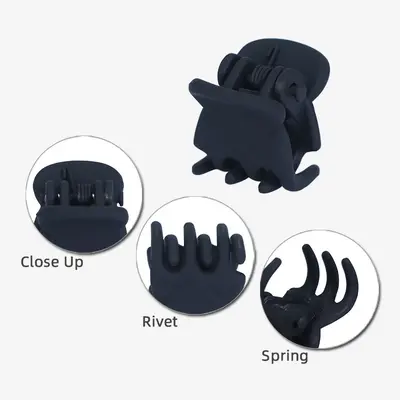 Büyük yuvarlak başlı 1.0cm mini küçük saç tokası plastik siyah küçük tutucu sevimli bebek saç tokası kakül toka