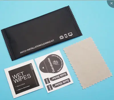 Mobile Phone and Computer Screen Protective Film Application Tool Kit - Bilingual Chinese-English Dust Removal Film Package - Dust Removal Film Tempered Glass Film Cleaning Set - 7