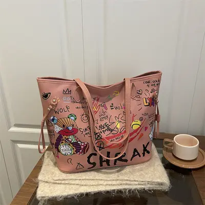 Minimal vintage kadın tote çanta - 2