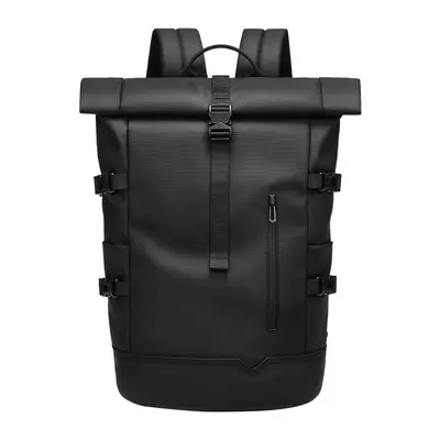 Men's Roll-Top Backpack, Large Capacity, Laptop Compartment - 7