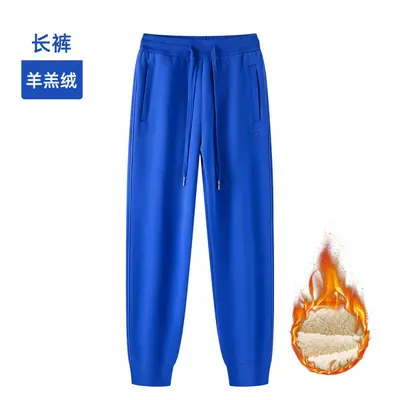 Women's Fleece-Lined Sweatpants, High-Waist, Windproof, Winter - 6