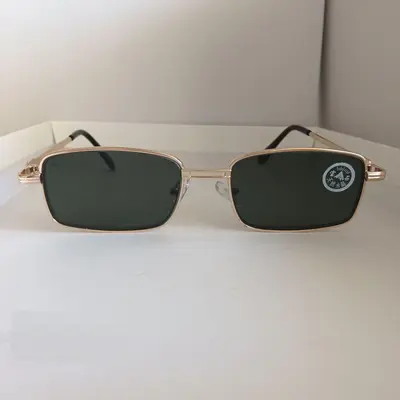 Rhinestone Temple Sunglasses with Flat Crystal Glass Lenses, Non-Prescription - 3