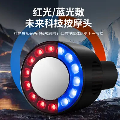 Cross-border Professional-Grade Fascia Gun Rechargeable Massage Gun with Replaceable Battery, Hot and Cold Massage Heads, Muscle Relaxation Massager