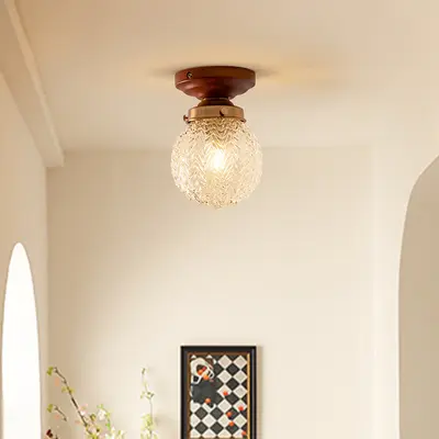 Französische Retro-Mittelalter-Deckenlampe für Flur und Balkon