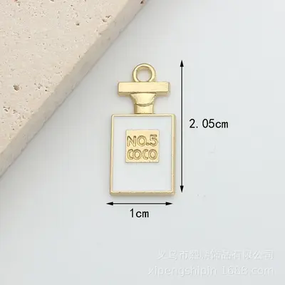 Alloy Hat Bow Bag Perfume Bottle Earring Bracelet DIY Jewelry Accessories - 9