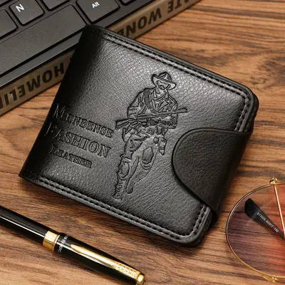 Üretici Doğrudan Tedarik Yeni Sezon Erkek Cüzdan Çok Kartlıklı Trend Retro Avcı Kısa Model Cüzdan Stoktan Toptan Satış