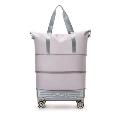 Travel luggage with pull rod and wheels, foldable, expandable capacity - 7
