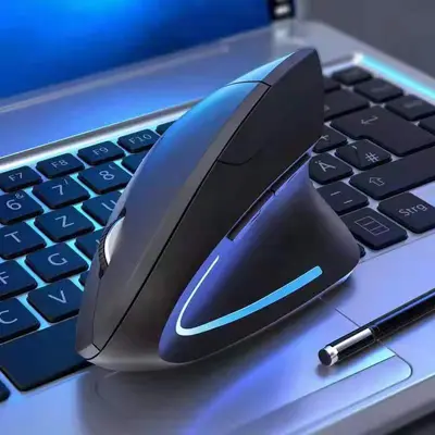 New Vertical Mouse Vertical Optical Mouse Ergonomic Upright Desktop Laptop Office Mouse