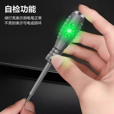 Electrician Voltage Test Pen, Broken Wire Detection, LED Light, Screwdriver