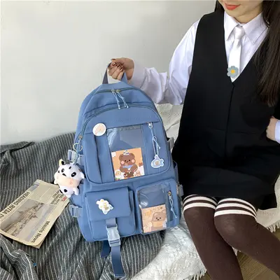 Japanischer Harajuku-Schülerrucksack im koreanischen Stil