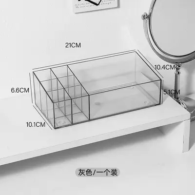 卧室整理口红收纳盒轻奢透明亚克力收纳架桌面化妆品置物架口红架 - 10