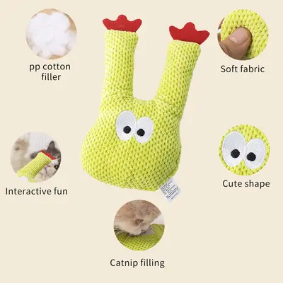 Yeni Model Kedi Çiğneme Oyuncağı Diş Temizleyici Kedi Yastığı Kaktüs Serisi Kedi Nanesi Kedi Oyuncağı Kendi Kendine Eğlenme Sıkıntı Giderici