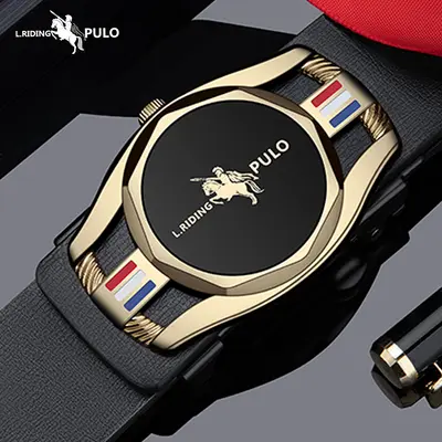 【TikTok Sıcak Ürün】Paul Basit Moda Kemer Klasik Erkek Kemeri Otomatik Tokalı Çok Yönlü Moda Kemeri